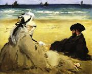 Edouard Manet At the Beach France oil painting reproduction